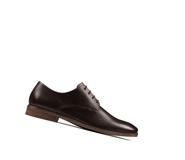 Clarks Stanford Walk Leder Weite Fit Wanderschuhe Herren Dunkelbraun | KCDL37940