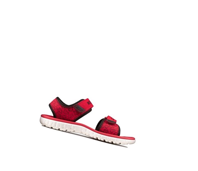 Clarks Surfing Glove Lässige Sandalen Mädchen Rot | TZWY19865