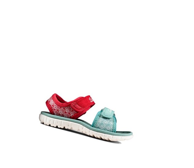 Clarks Surfing Sea Freizeitschuhe Mädchen Rot | KINF53164