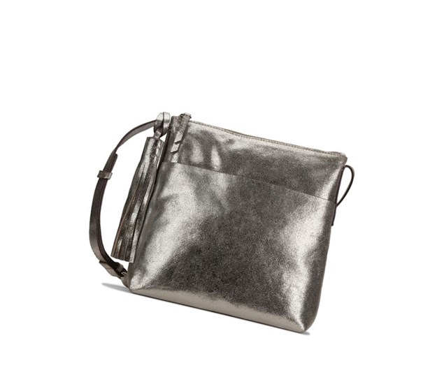 Clarks Topsham Shine Leder Leather Bags Damen Silber | GCNH23456