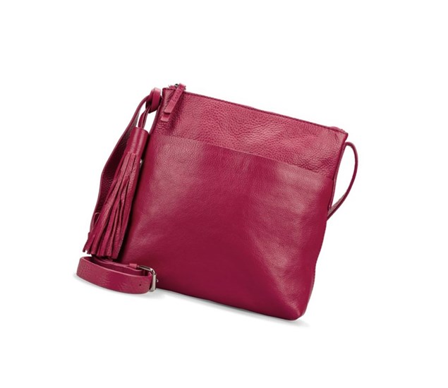 Clarks Topsham Shine Leder Leather Bags Damen Fuchsie | VLJP62845