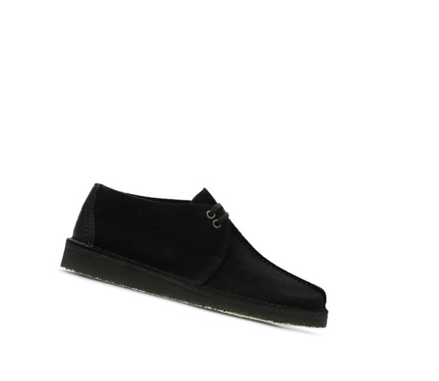 Clarks Trek Wildleder Wüstenstiefel Herren Schwarz | YBTE76840