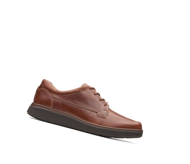 Clarks Un Abode Ease Leder Weite Fit Lederschuhe Herren Dunkelbraun | ZHEV43718