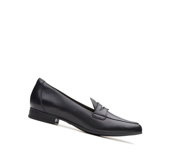 Clarks Un Blush Go Leder Weite Fit Loafers Damen Schwarz | SHAY76918