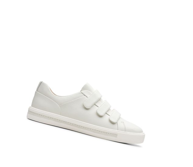 Clarks Un Maui Riemen Leder Sneakers Damen Weiß | LDTW05914
