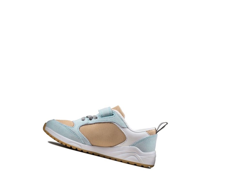 Clarks Aeon Flex Textil Sneakers Jungen Hellblau | CPQI80397