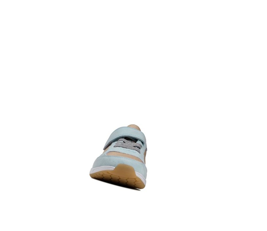 Clarks Aeon Flex Textil Sneakers Jungen Hellblau | DZBP80457