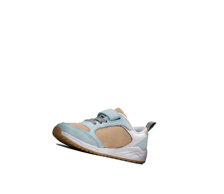 Clarks Aeon Flex Textil Sneakers Jungen Hellblau | DZBP80457