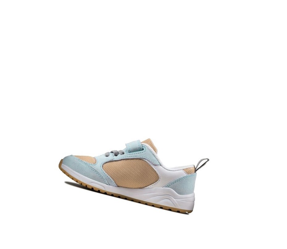 Clarks Aeon Flex Textil Sneakers Jungen Hellblau | DZBP80457