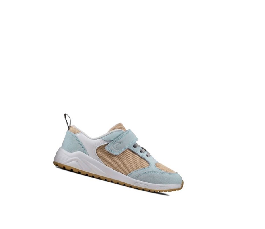 Clarks Aeon Flex Textil Sneakers Jungen Hellblau | DZBP80457