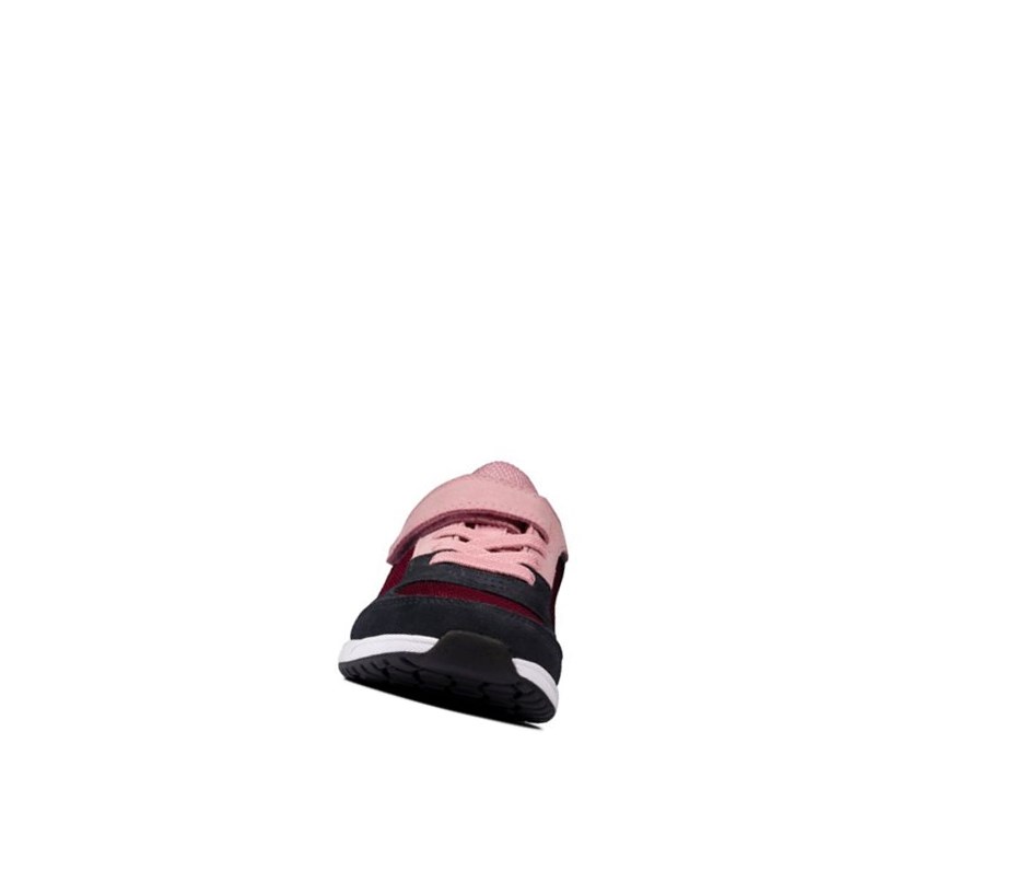Clarks Aeon Flex Textil Sneakers Jungen Bordeaux | HWFU73695