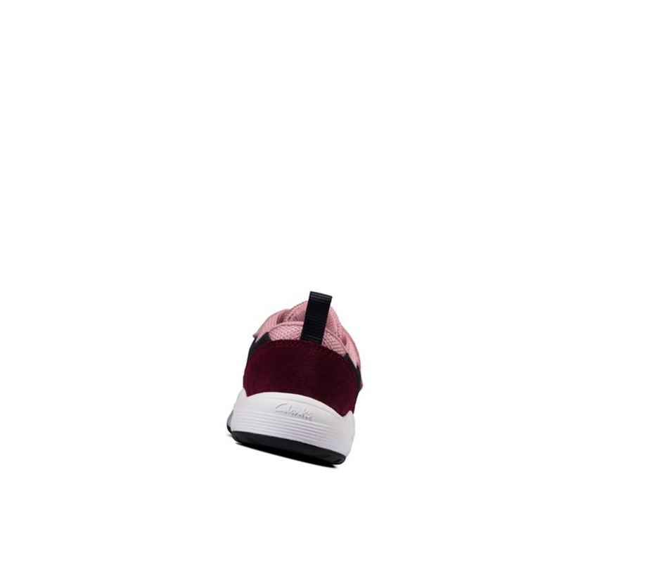 Clarks Aeon Flex Textil Sneakers Jungen Bordeaux | HWFU73695