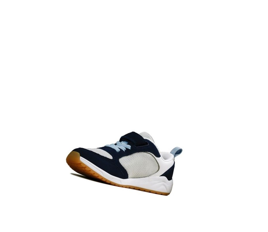 Clarks Aeon Flex Textil Sneakers Jungen Navy | LFSC02817