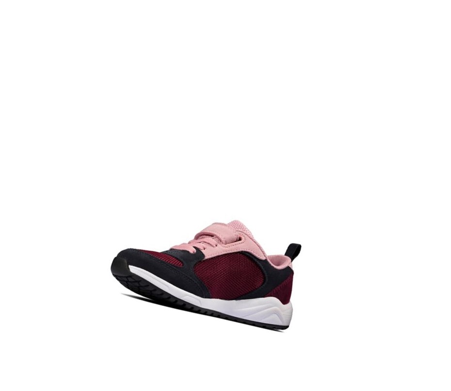 Clarks Aeon Flex Textil Sneakers Mädchen Bordeaux | NIEH07159