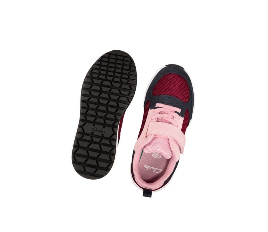 Clarks Aeon Flex Textil Sneakers Mädchen Bordeaux | NIEH07159