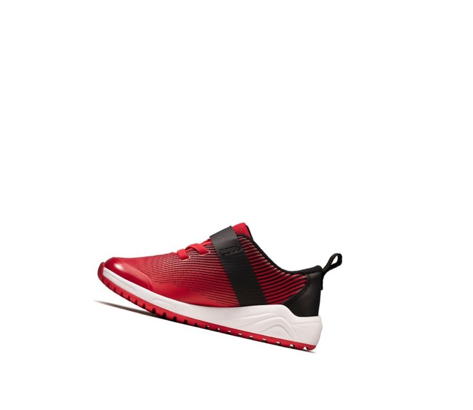 Clarks Aeon Pace Leder Lederschuhe Jungen Rot | TGUO30827