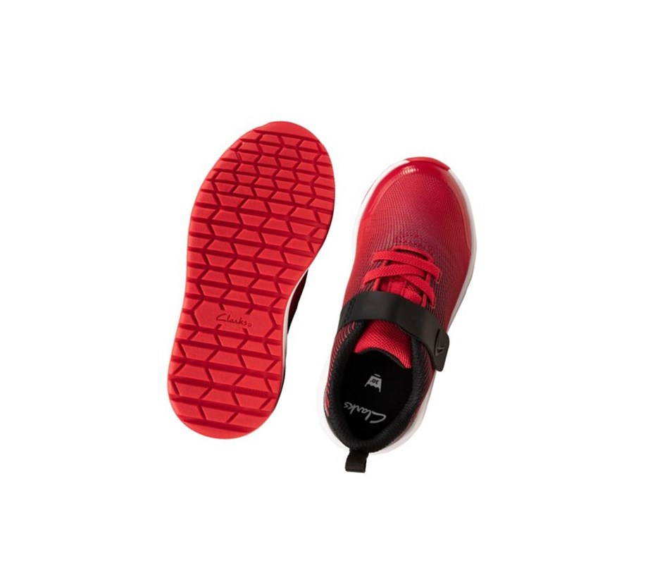 Clarks Aeon Pace Leder Lederschuhe Jungen Rot | TGUO30827