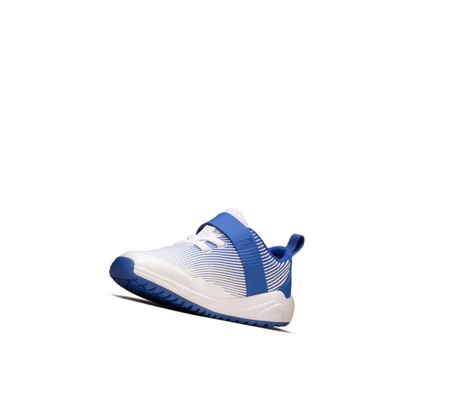 Clarks Aeon Pace Leder Lederschuhe Mädchen Blau | YKDS46137