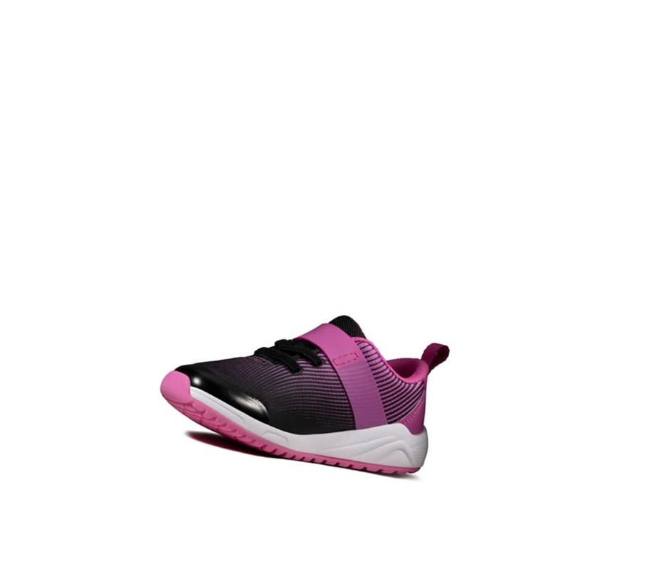 Clarks Aeon Pace Leder Lederschuhe Mädchen Rosa | ZVDS94163