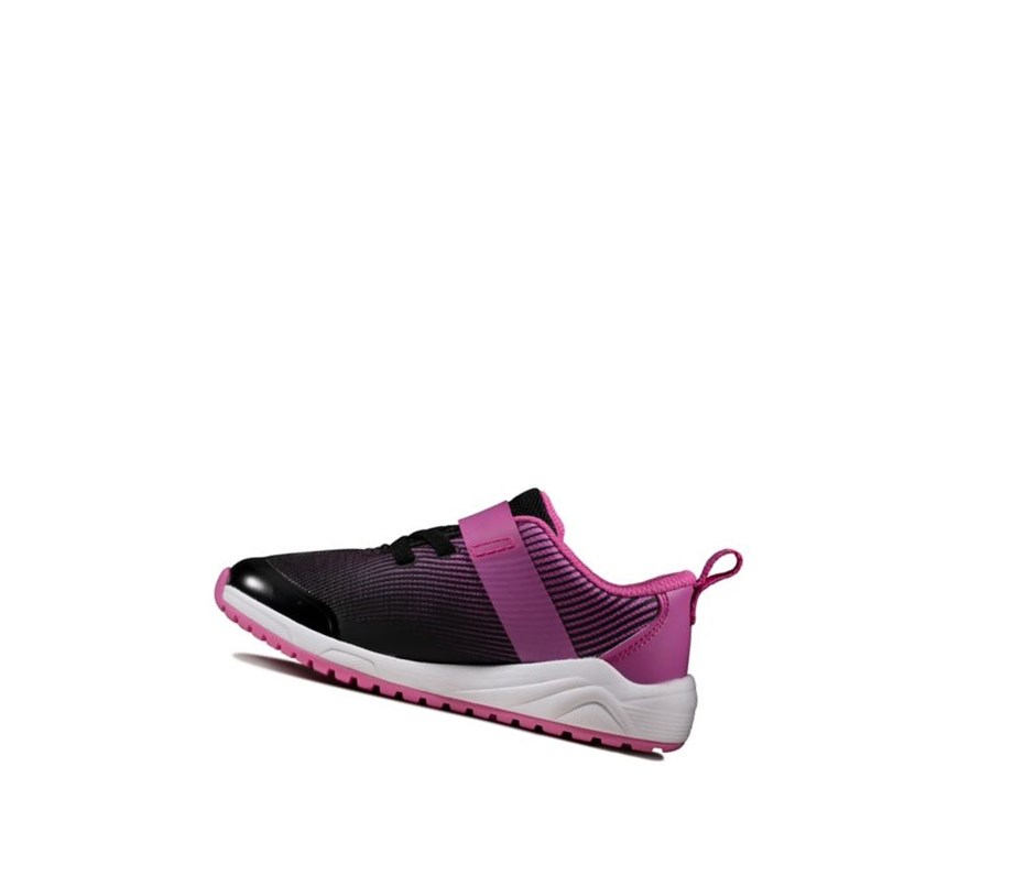 Clarks Aeon Pace Leder Lederschuhe Mädchen Rosa | ZVDS94163