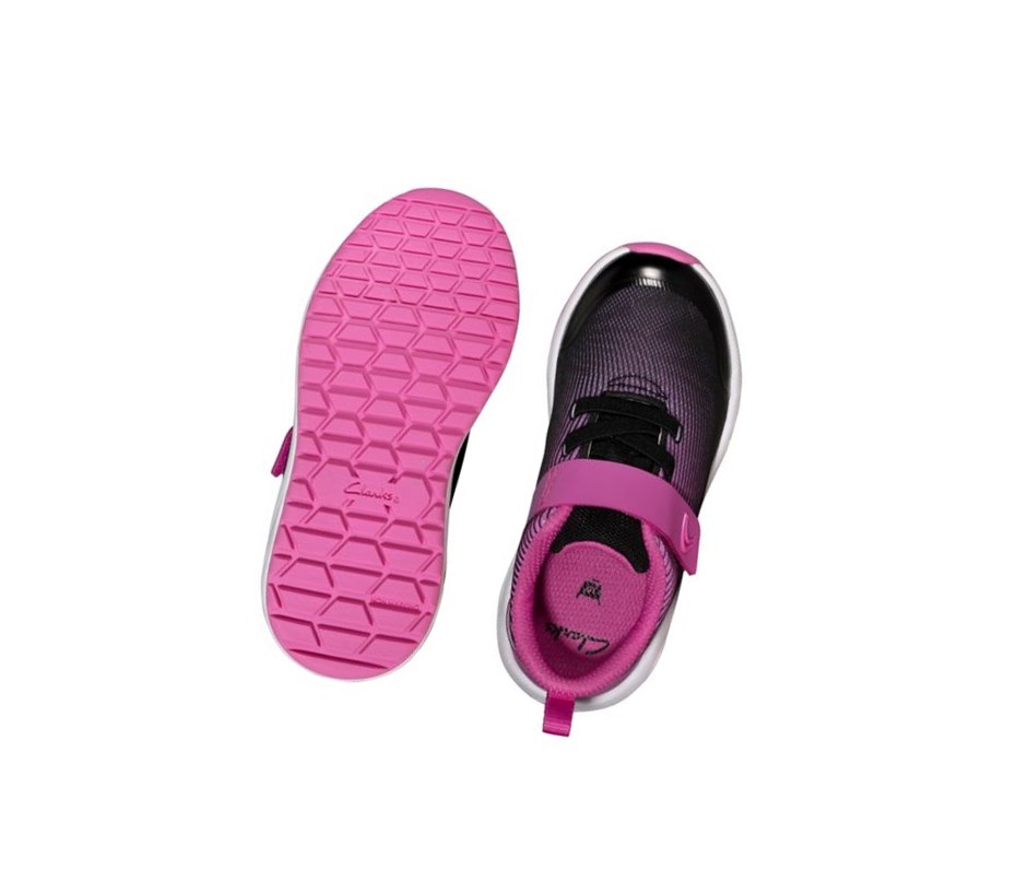 Clarks Aeon Pace Leder Lederschuhe Mädchen Rosa | ZVDS94163