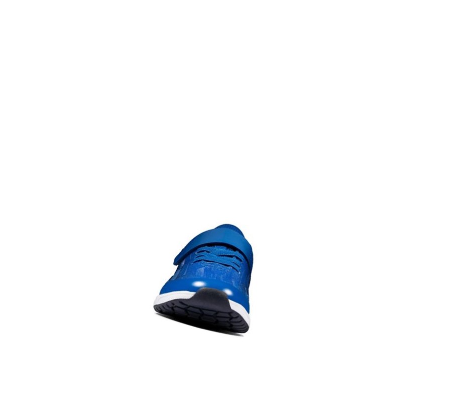 Clarks Aeon Pace Leder Sneakers Jungen Navy Blau | AGCJ71396