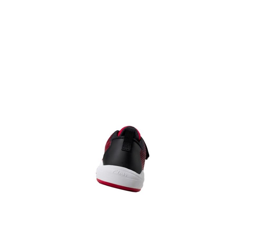 Clarks Aeon Pace Leder Sneakers Jungen Rot | LHFK98407