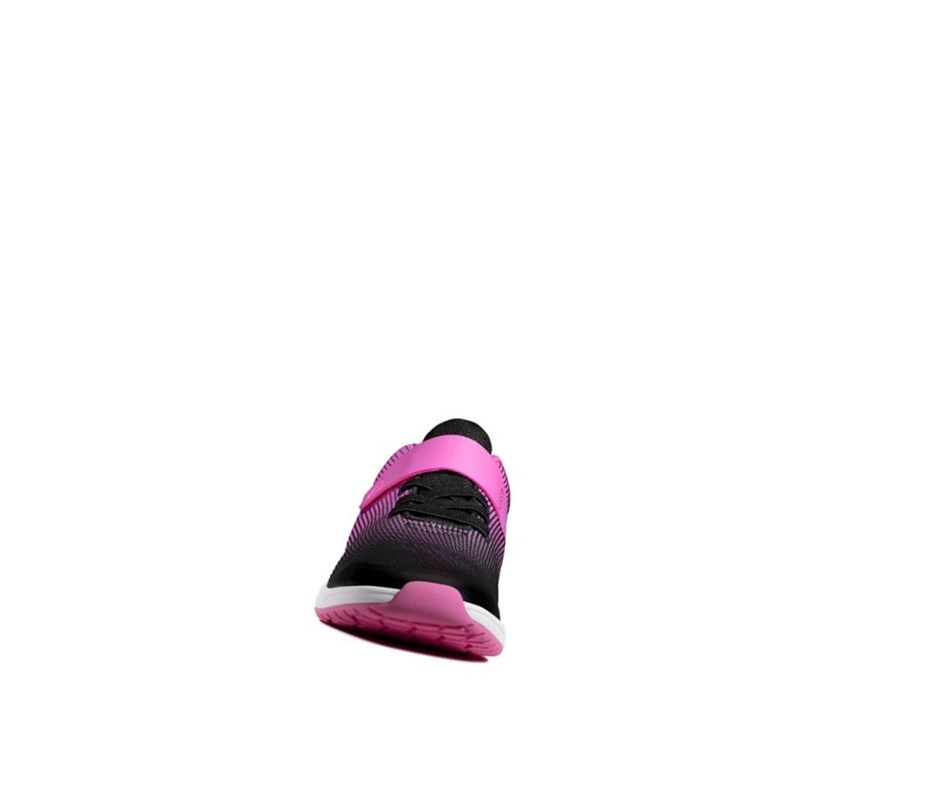 Clarks Aeon Pace Leder Sneakers Mädchen Rosa | QLEK29431