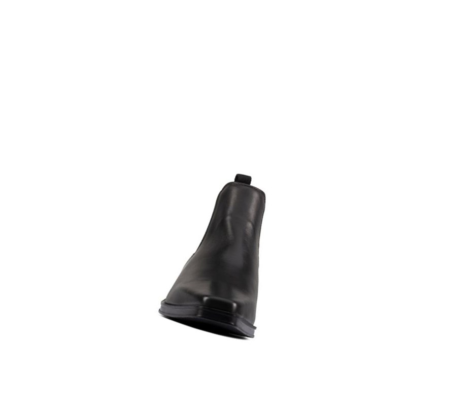 Clarks Alcina Top Leder Chelsea Boots Damen Schwarz | CHWO90514