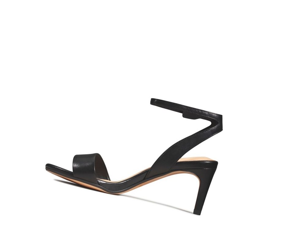 Clarks Amali Jewel Leder Sandalen Absatz Damen Schwarz | MWLN58094