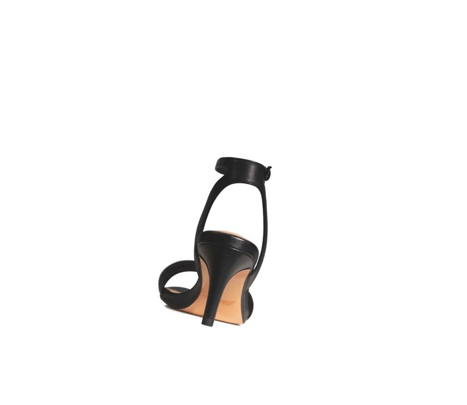 Clarks Amali Jewel Leder Sandalen Absatz Damen Schwarz | MWLN58094