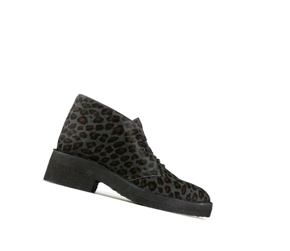 Clarks Arisa Print Wüstenstiefel Damen Leopard | XTRB86329