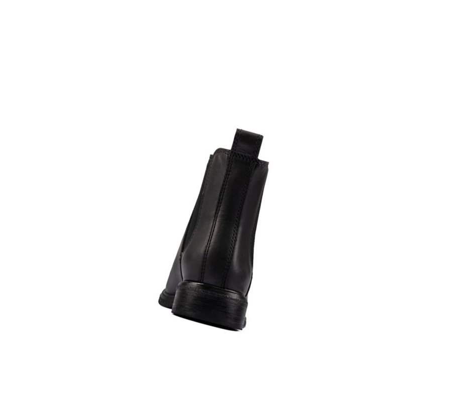 Clarks Arlo Leder Chelsea Boots Damen Schwarz | ZJQK72469