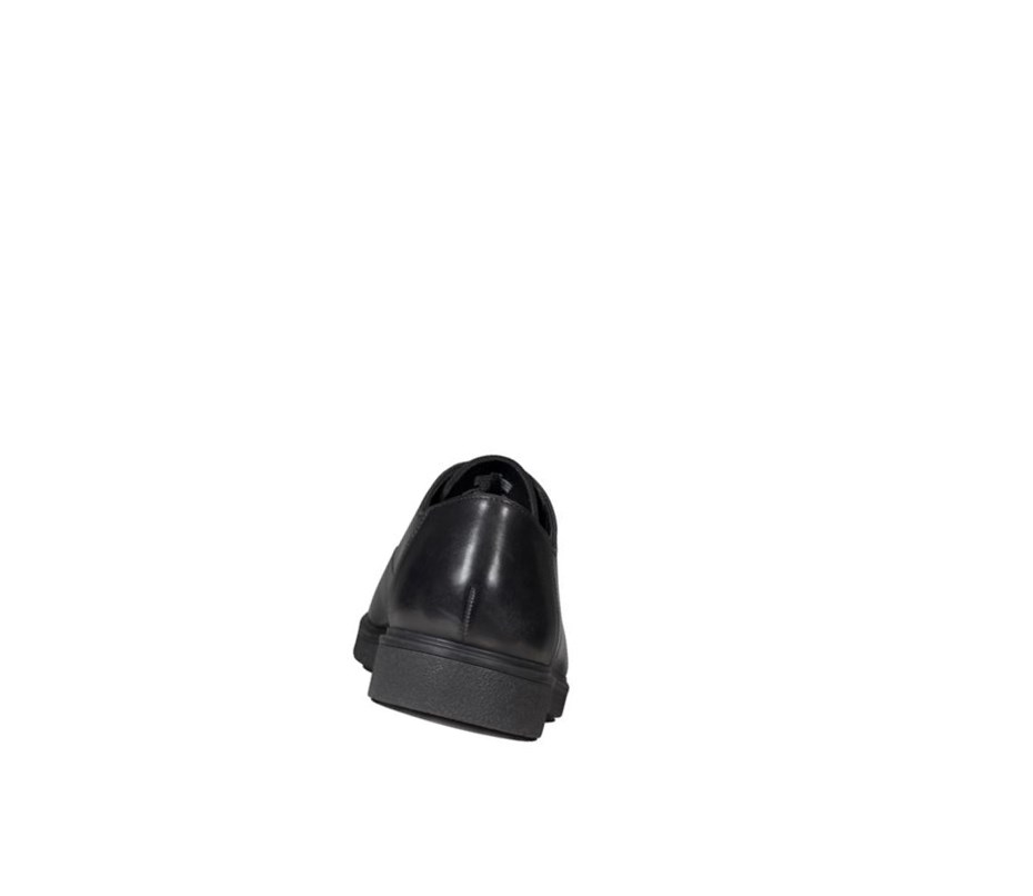 Clarks Ashcroft Plain Leder Lederschuhe Herren Schwarz | BRJY15697