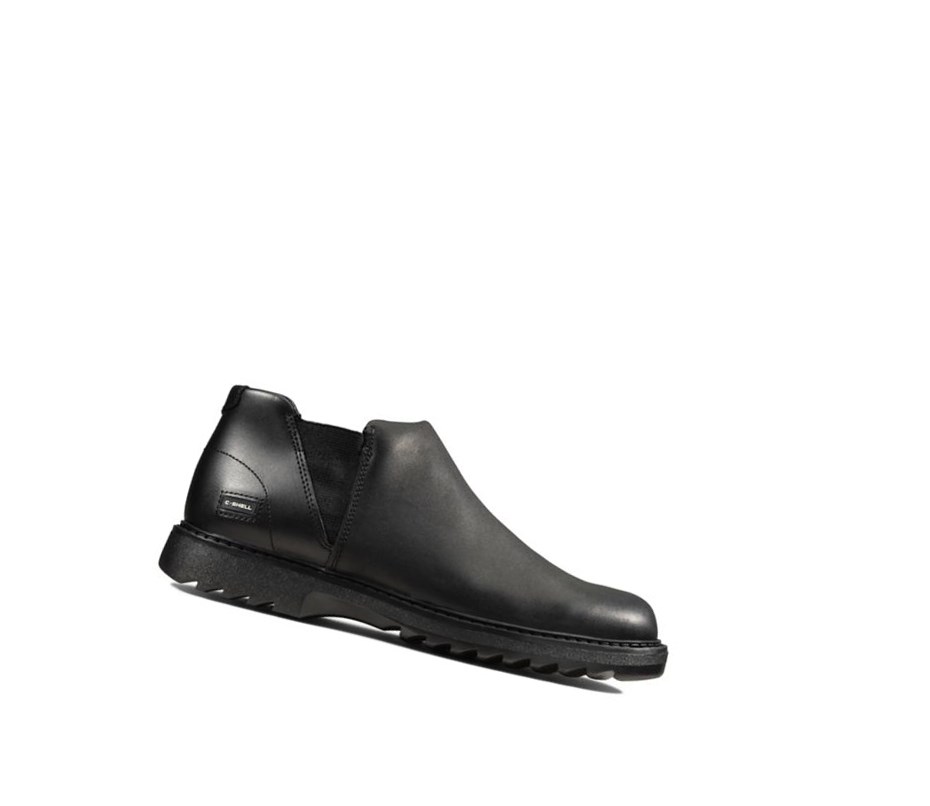 Clarks Asher Beat Leder Stiefeletten Mädchen Schwarz | OLSX10965