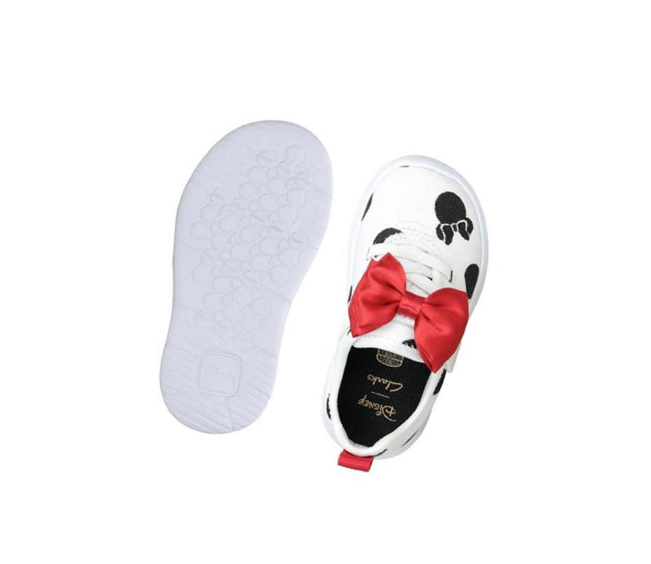 Clarks Ath Bow Freizeitschuhe Jungen Weiß | KHWM20547