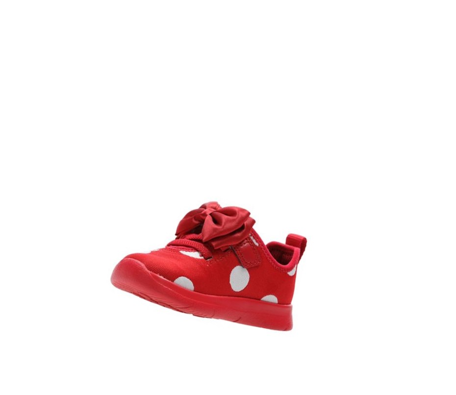 Clarks Ath Bow Freizeitschuhe Mädchen Rot | NJRS37590