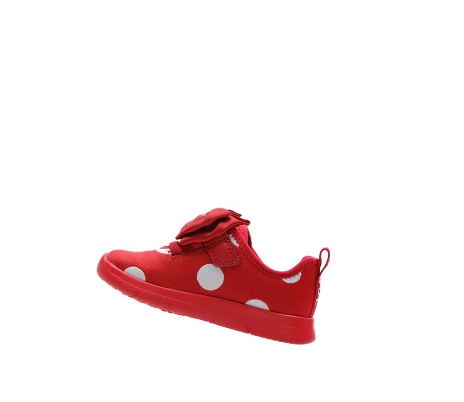 Clarks Ath Bow Freizeitschuhe Mädchen Rot | NJRS37590