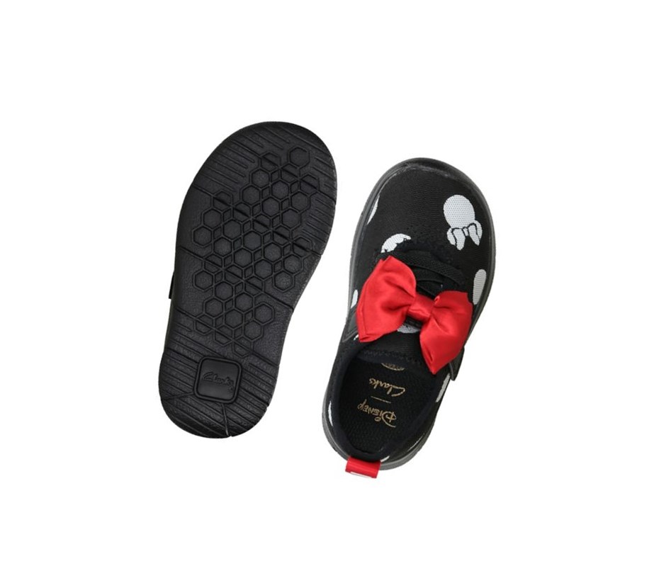 Clarks Ath Bow Freizeitschuhe Mädchen Schwarz | KDAF51347
