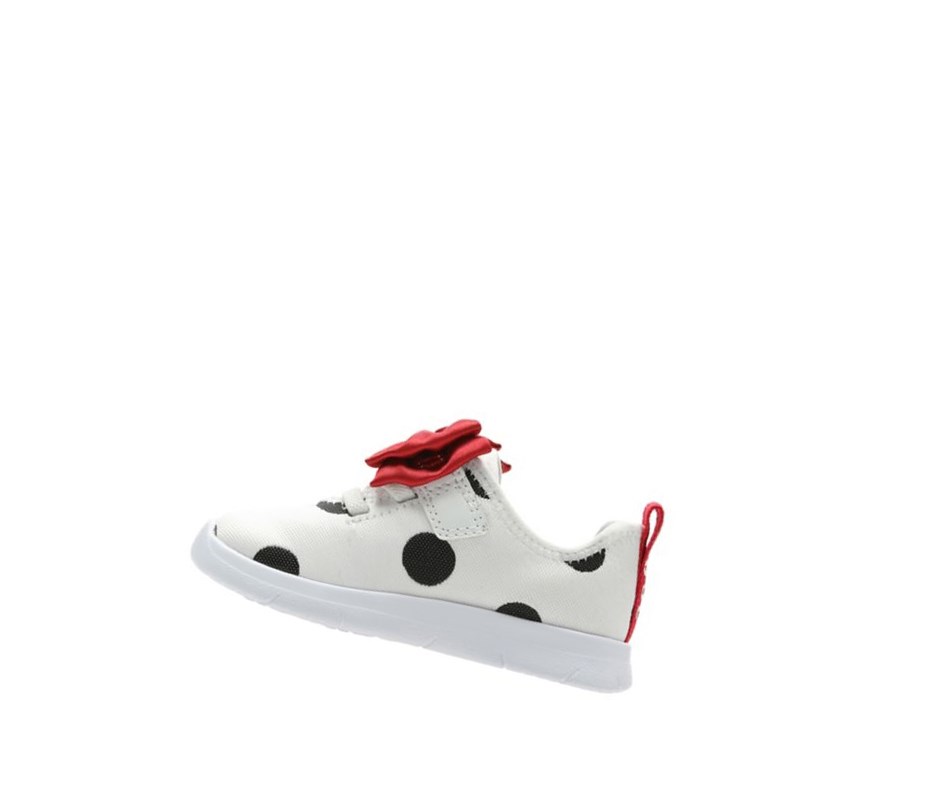 Clarks Ath Bow Freizeitschuhe Mädchen Weiß | YOXA85102