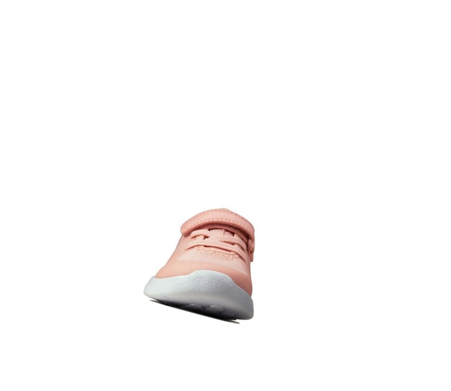 Clarks Ath Flux Textil Freizeitschuhe Jungen Hellrosa | UQSF50498