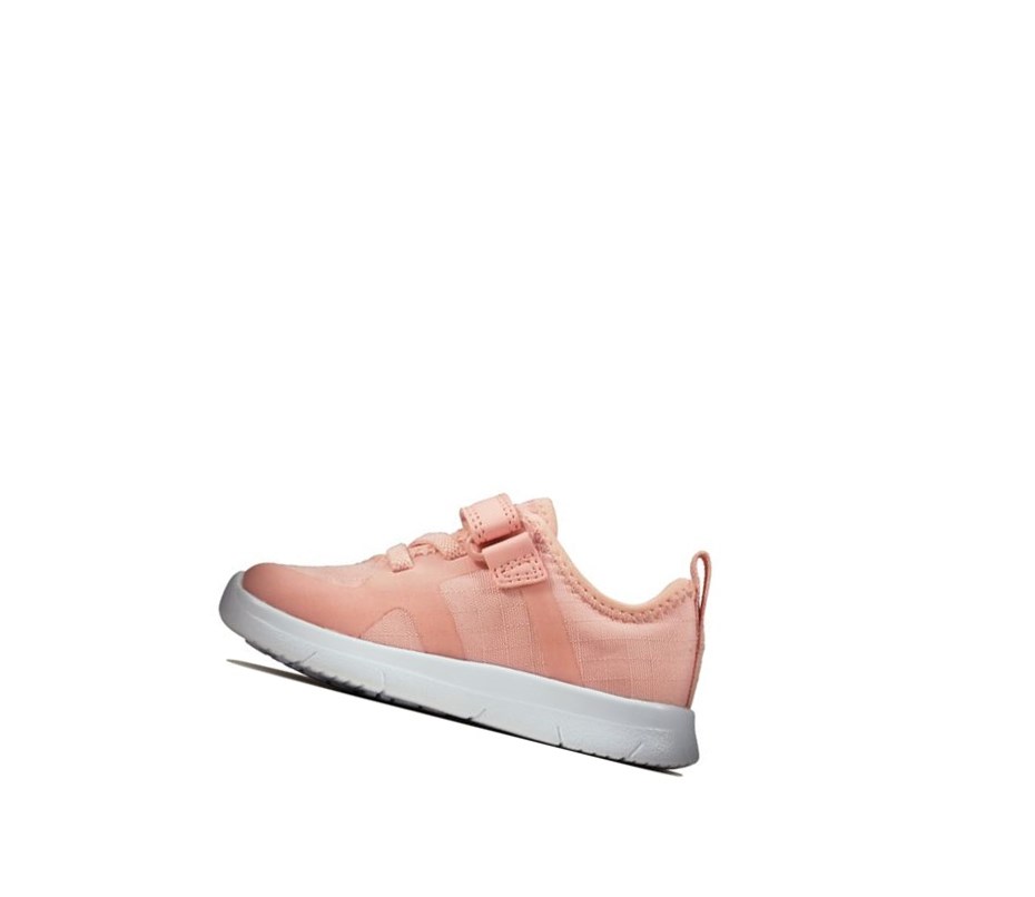 Clarks Ath Flux Textil Freizeitschuhe Jungen Hellrosa | UQSF50498