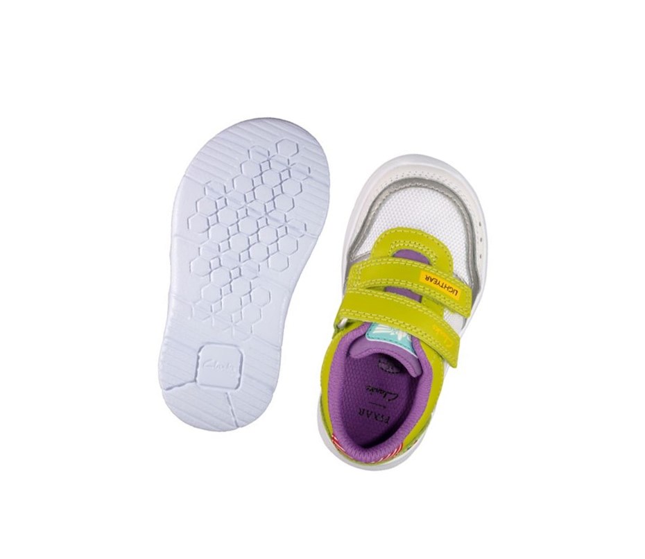 Clarks Ath Howdy Sneakers Jungen Weiß | ULZJ45082