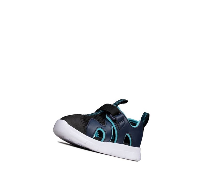 Clarks Ath Surf Synthetik Freizeitschuhe Jungen Navy | IWUX42709