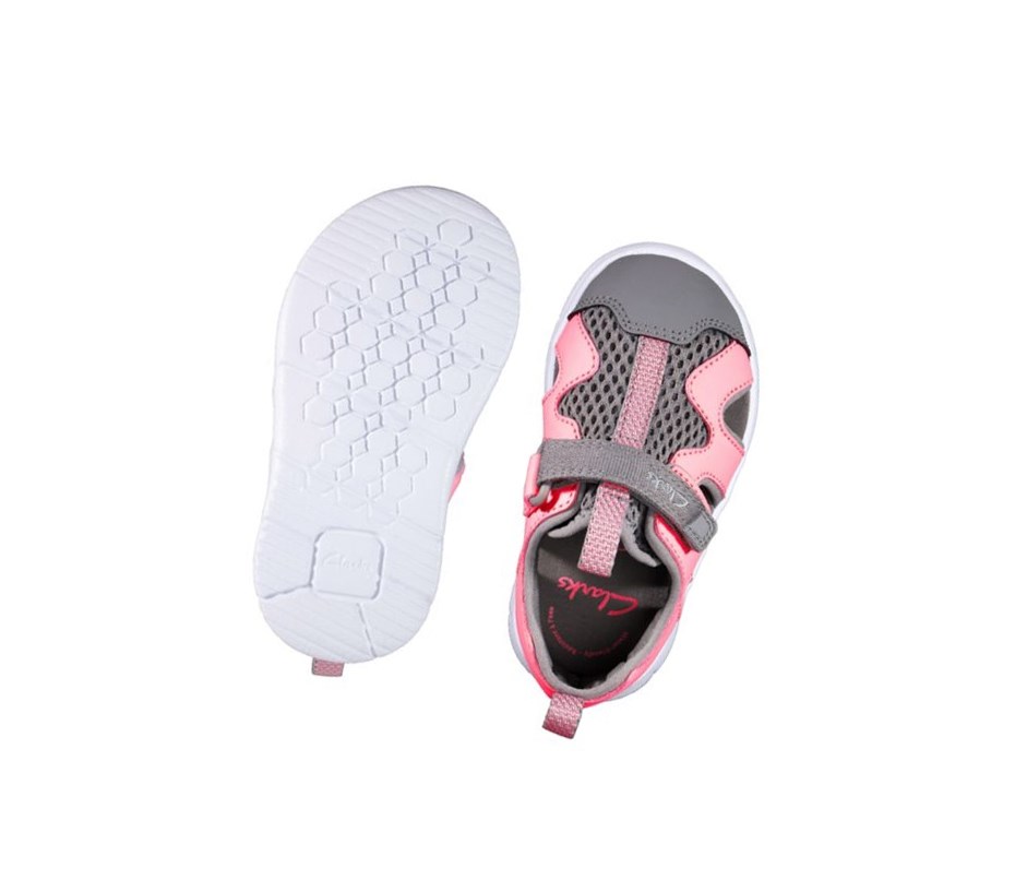 Clarks Ath Surf Synthetik Freizeitschuhe Jungen Rosa | LJPI67034