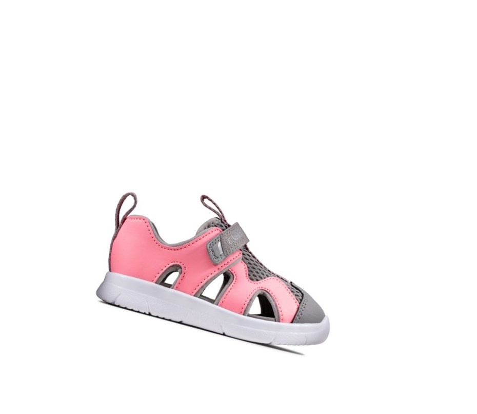 Clarks Ath Surf Synthetik Freizeitschuhe Jungen Rosa | LJPI67034
