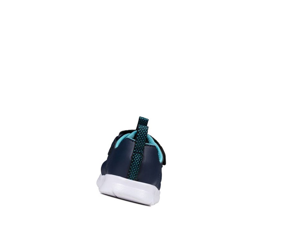 Clarks Ath Surf Synthetik Lässige Sandalen Jungen Navy | DXMT81257