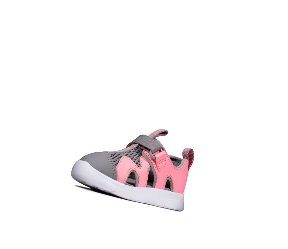 Clarks Ath Surf Synthetik Lässige Sandalen Mädchen Rosa | UPHB17245