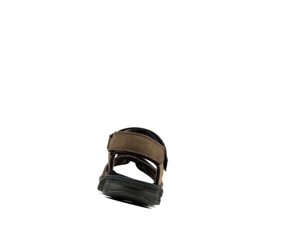 Clarks Atl Part Nubuck Lässige Sandalen Herren Khaki | NGQY41362