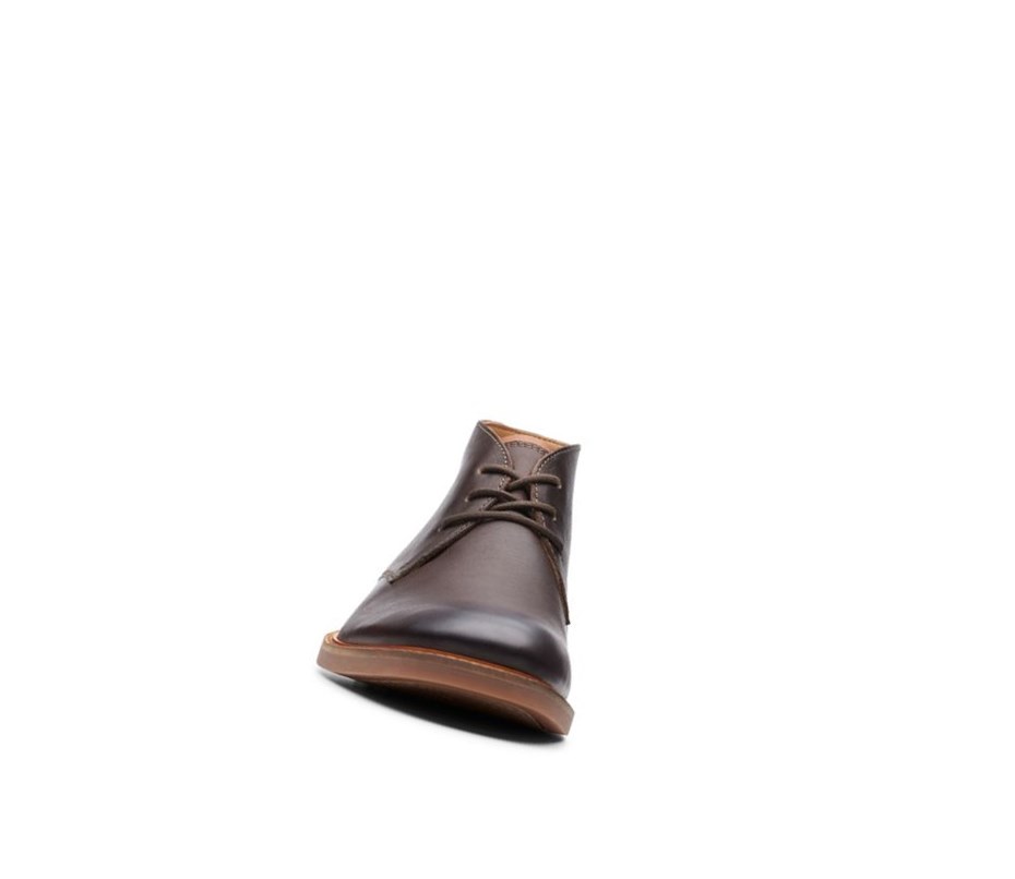 Clarks Atticus Limit Leder Wüstenstiefel Herren Dunkelbraun | UZCH61520